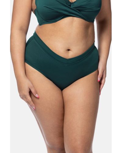 DORINA Opio Tummy Control Bikini Bottom - Green