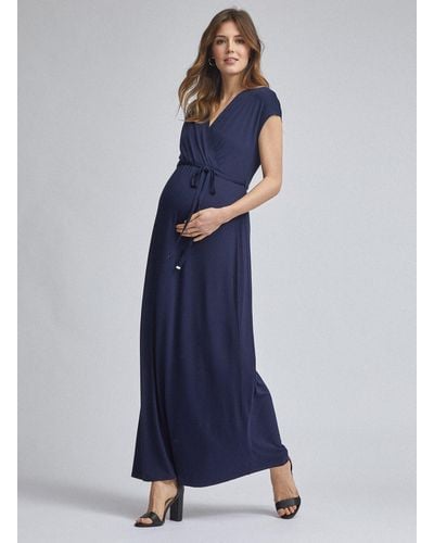 Dorothy Perkins Maternity Navy Maxi Dress - Blue