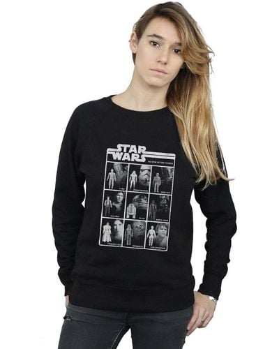 Star Wars Class Of Action Figures Sweatshirt - Black