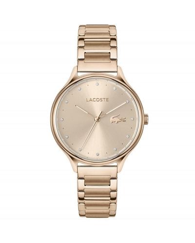 Lacoste Plated Stainless Steel Fashion Analogue Quartz Watch - 2001163 - Metallic