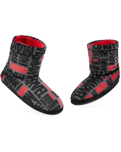 Marvel House Slipper Boots - Red