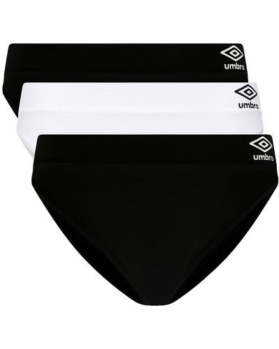 Umbro 'guro' Seamless High Waisted Briefs 3 Pack - Black
