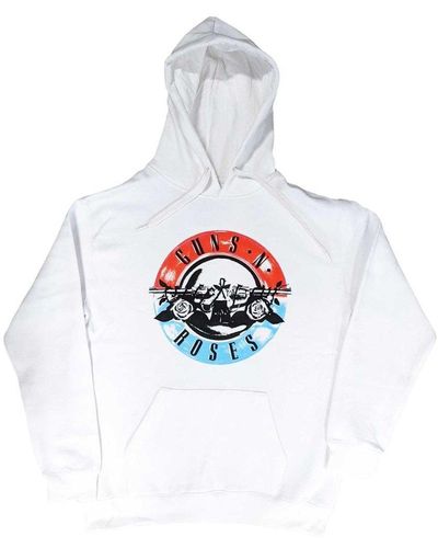 Guns N Roses Motorcross Logo Hoodie - White
