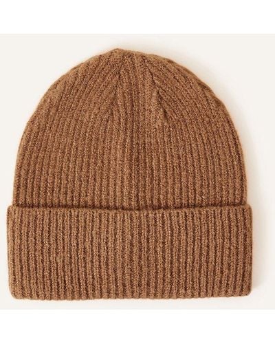 Accessorize Soho Knit Beanie Hat - Brown