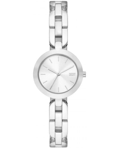 DKNY Stainless Steel Fashion Analogue Quartz Watch - Ny6626 - White