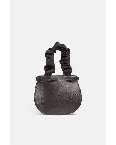 Coast Ruched Handle Mini Bag - Black