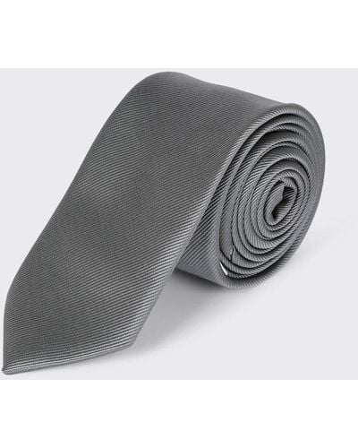 Burton Slim Fit Silver Grey Tie