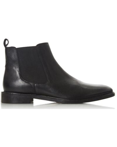 Dune 'master' Leather Chelsea Boots - Black
