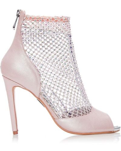 Moda In Pelle 'ryanne' Metallic Court Shoes - Pink