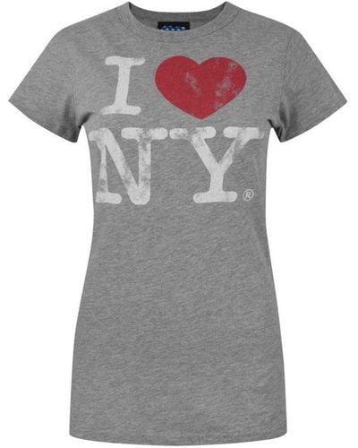 Junk Food I Love New York T-shirt - Grey