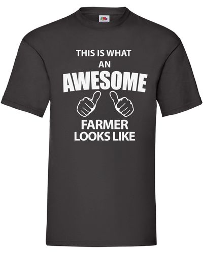 60 SECOND MAKEOVER This Is What An Awesome Farmer Looks Like Tshirt - Black