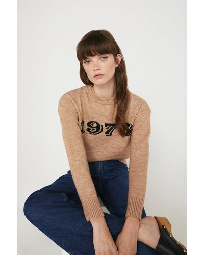 Warehouse 1976 Crew Knit Jumper - Blue