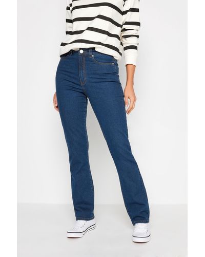 Long Tall Sally Tall Stretch Straight Leg Jeans - Blue