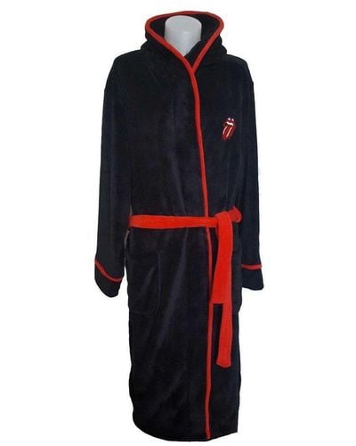 The Rolling Stones Classic Tongue Dressing Gown - Black
