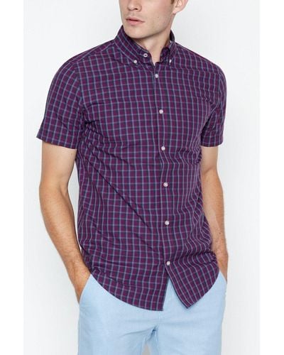 MAINE Short Sleeve Mid Scale Check - Purple