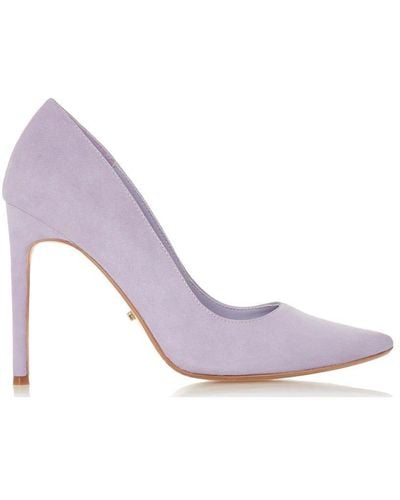 Dune 'amalfie' Suede Court Shoes - Purple