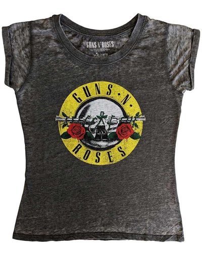 Guns N Roses Burnout Logo T-shirt - Black