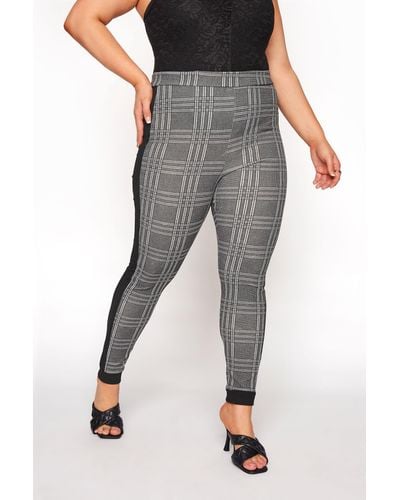 Yours High Waist Trousers - Grey