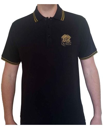 Queen Classic Crest Polo Shirt - Black
