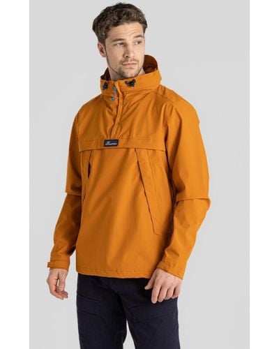 Craghoppers 'anderson' Aquadry Waterproof Hooded Cagoule Jacket - Orange