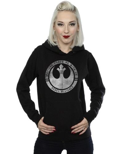 Star Wars Rogue One May The Force Be With Us Hoodie - Black