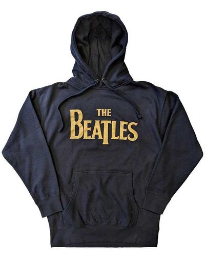 Beatles Gold Drop T Logo Pullover Hoodie - Blue