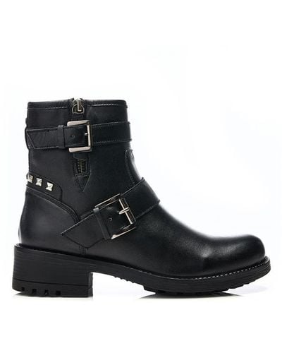 Moda In Pelle 'aabby' Leather Ankle Boots - Black