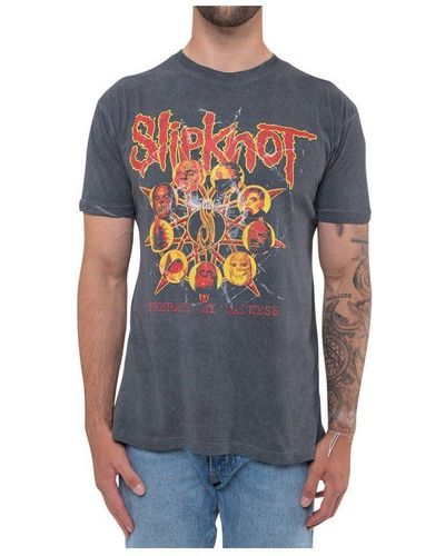 Slipknot Liberate Back Print T-shirt - Blue