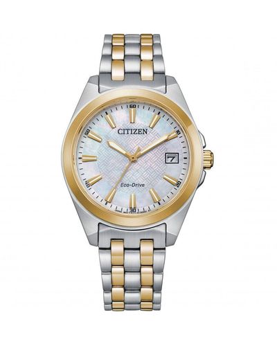 Citizen Ladies Eco-drive Bracelet Stainless Steel Watch - Eo1224-54d - Metallic