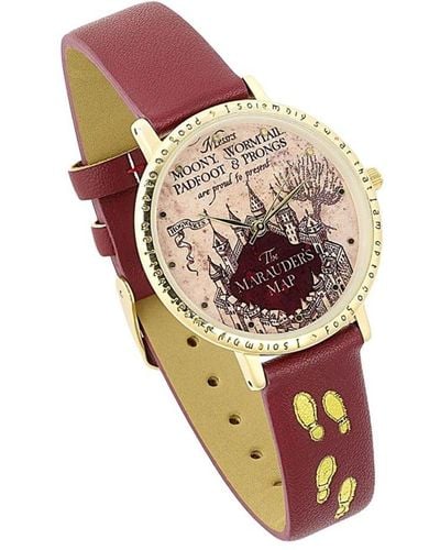 Harry Potter Marauders Map Analogue Watch - Red