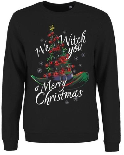 Grindstore We Witch You A Merry Christmas Sweatshirt - Black