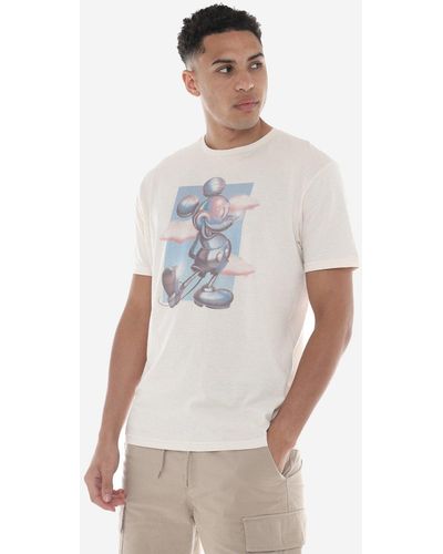 Disney Mickey Mouse 3d Chrome T-shirt - White
