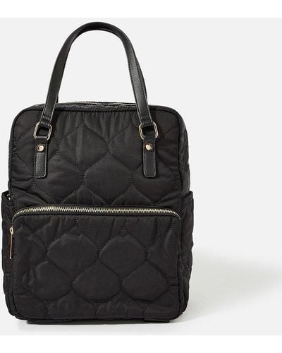 Accessorize 'emmie' Quilted Backpack - Black