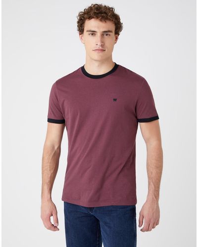 Wrangler Sign Off T-shirt - Purple