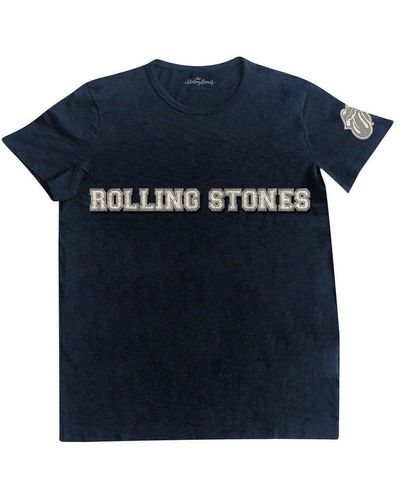 The Rolling Stones Logo T-shirt - Blue