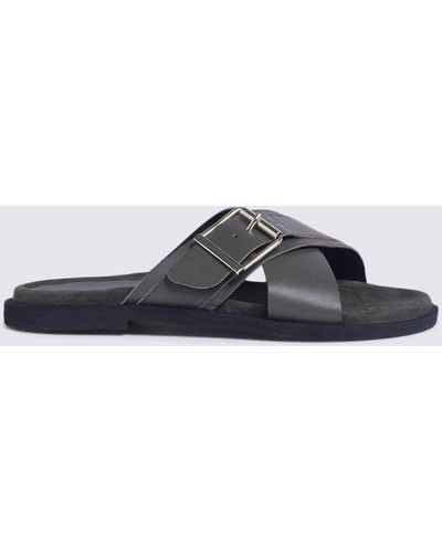 Warehouse Crossover Footbed - Black