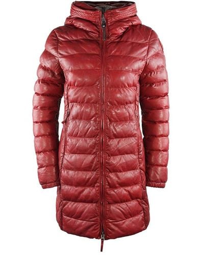 Parajumpers Demi Rio Red Leather Jacket