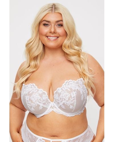 Ann Summers The Icon Fuller Bust Dd+ Padded Plunge White