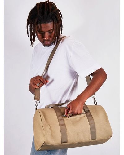 SVNX Cotton Canvas Weekend Bag Bag With Front Pocket In Bay Leaf - Green