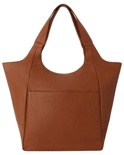 Sostter Bxaib Large Pocket Tote Shoulder Bag - Brown