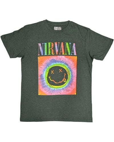 Nirvana Glow Box T Shirt - Green