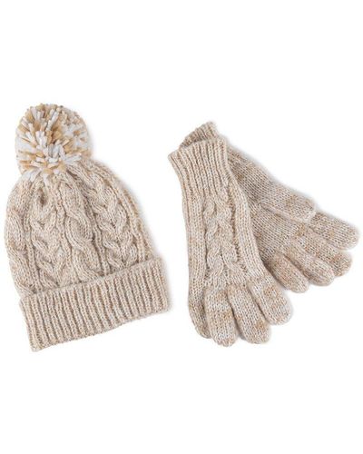 Totes Hat & Gloves Set - White