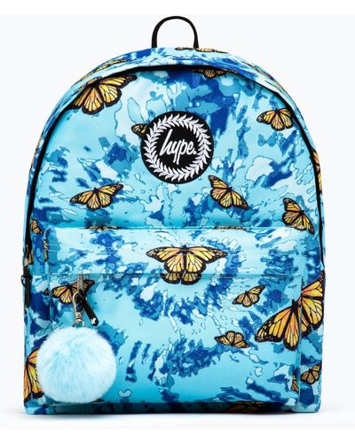 Hype Tie Dye Butterfly Backpack - Blue