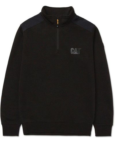 Caterpillar Essential 1/4 Zip Sweatshirt - Black