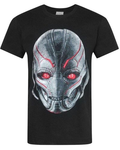Avengers Official Age Of Ultron Head T-shirt - Black