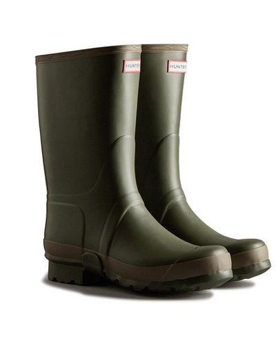 HUNTER 'gardener Short' Wellington Boots - Black