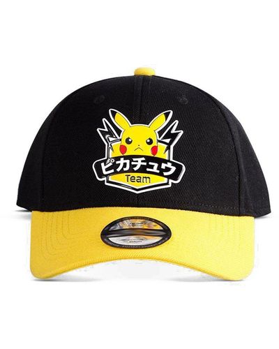 Pokemon Olympics Team Pikachu Badge Adjustable Cap, Unisex, Black/yellow (ba121378pok)