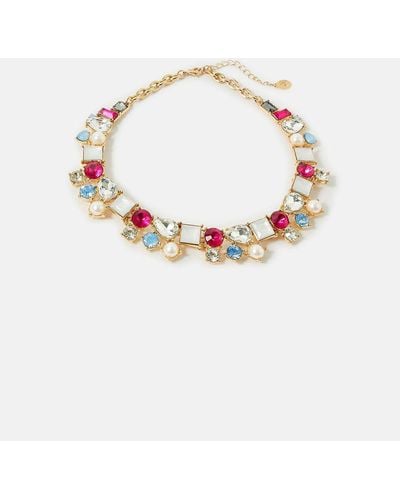 Accessorize Romantic Ramble Eclectic Stone Collar Necklace - Multicolour