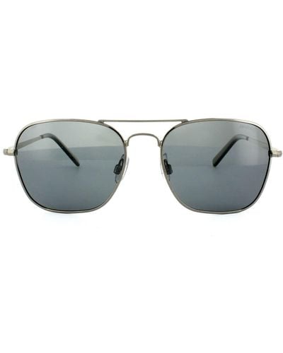 Polaroid Aviator Dark Ruthenium Grey Polarized Sunglasses