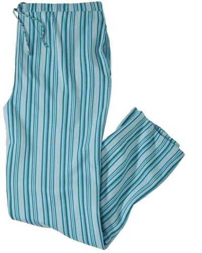 Atlas For Men Jersey Striped Lounge Trousers - Blue